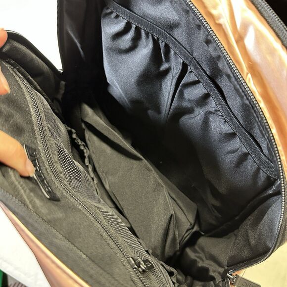 CALPAK Rose Gold Laptop Backpack Travel Work School Bag NWT - Picture 7 of 9